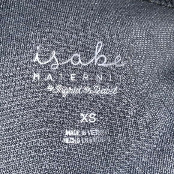 Isabel Maternity Crossover Panel Ponte Pants - Black Plaid - Picture 7 of 16